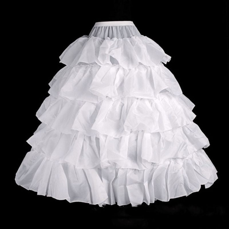 5-layer Lolita Petticoat Skirt Drawstring Adjustable Height and Waist