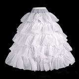 5-layer Lolita Petticoat Skirt Drawstring Adjustable Height and Waist