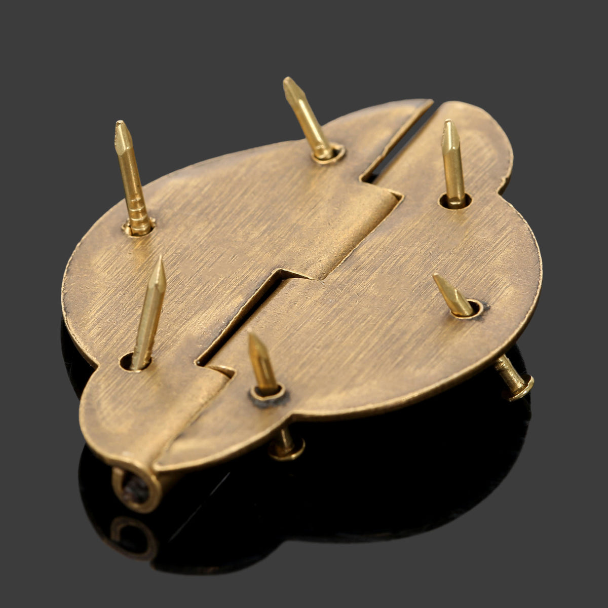 2Pcs Brass Hinges Cabinet Cupboard Door Treasure Box Decorative Hinges