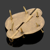 2Pcs Brass Hinges Cabinet Cupboard Door Treasure Box Decorative Hinges