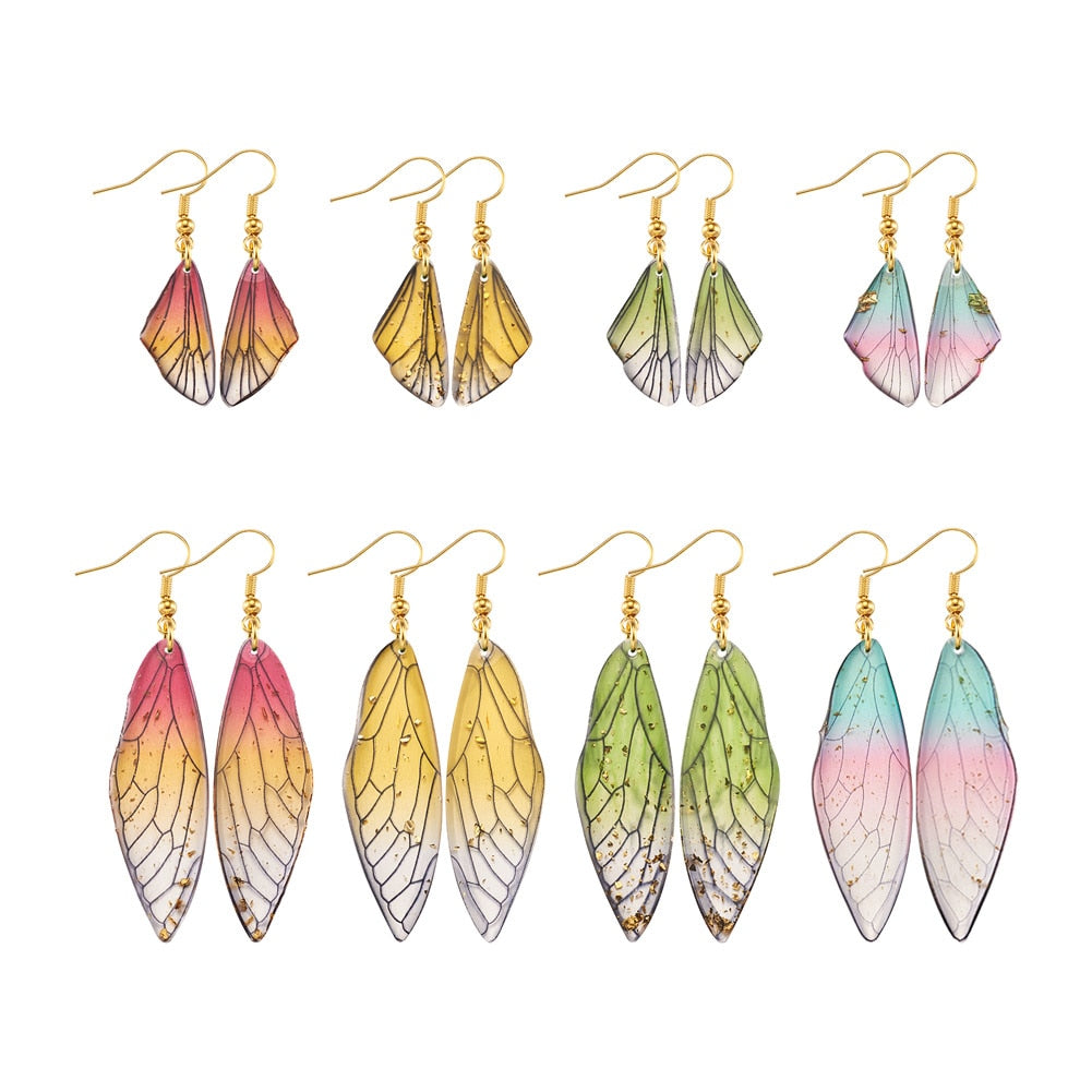 Make Your Own Handmade Fairy Resin Butterfly Wing Earrings Kits