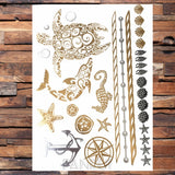 Gold Temporary Tattoos
