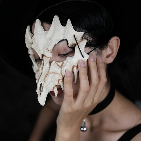 Animal Skeleton Masks Soft Half Face Mask Costume Prop Cosplay