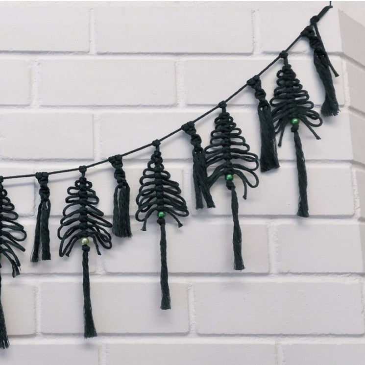 Macrame Boho Christmas Tree Garland