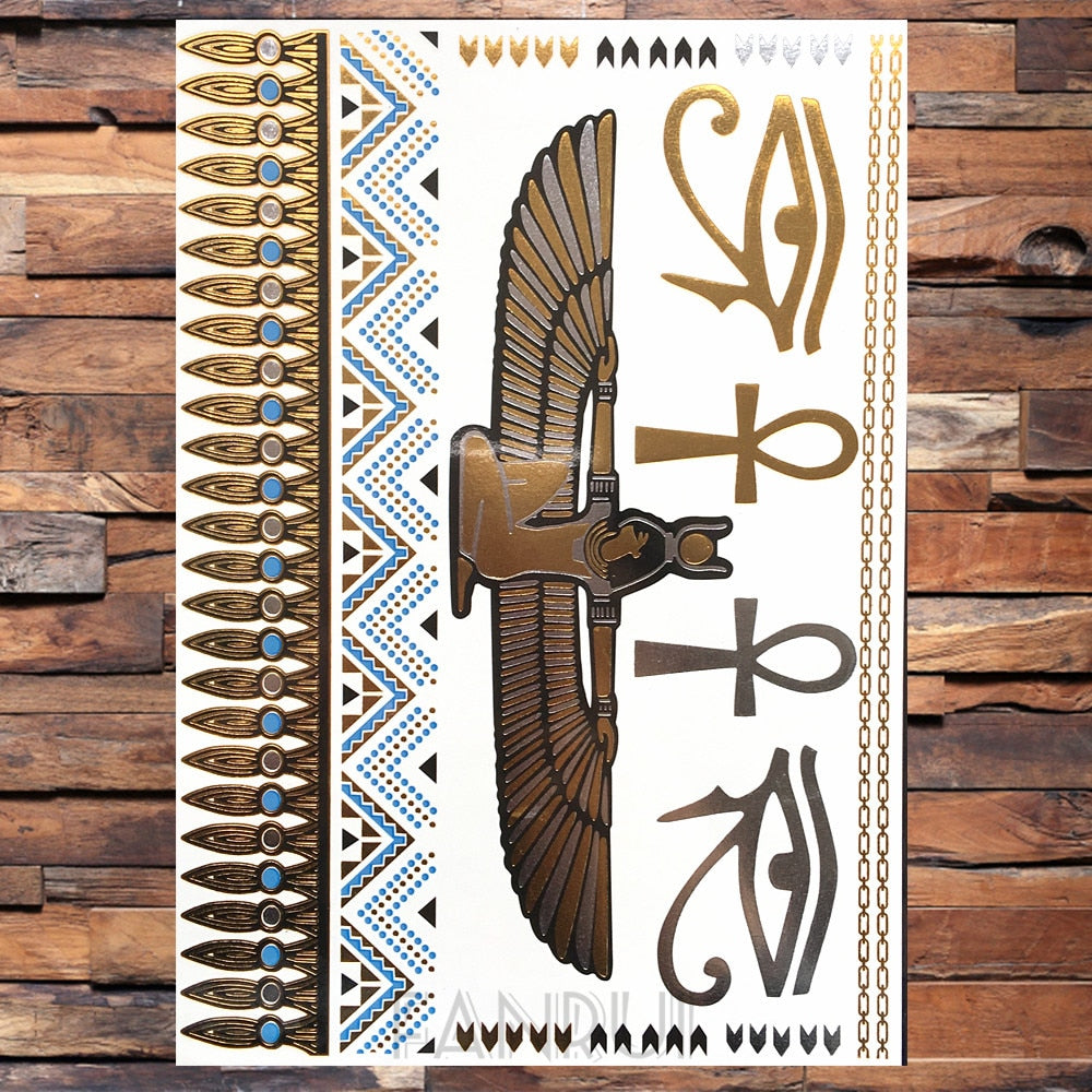 Gold Temporary Tattoos