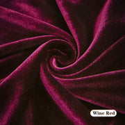 Christine Ruffled Velvet Long Sleeve Dress