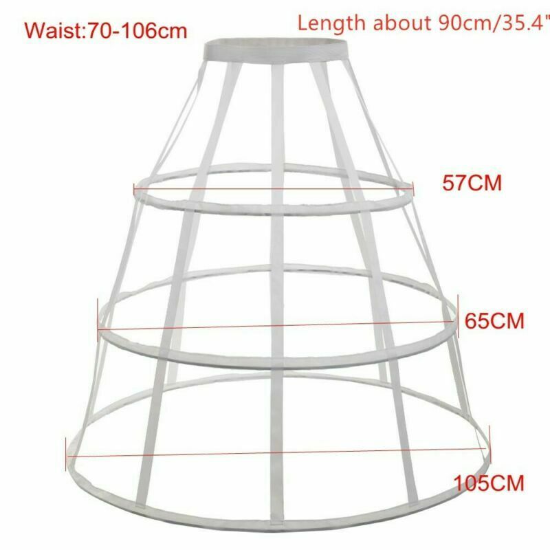 Lolita Birdcage Bustle Victorian Cage Petticoat Skirt 5 Hoops