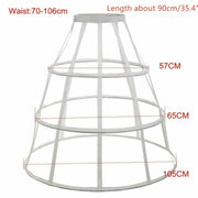 Lolita Birdcage Bustle Victorian Cage Petticoat Skirt 5 Hoops