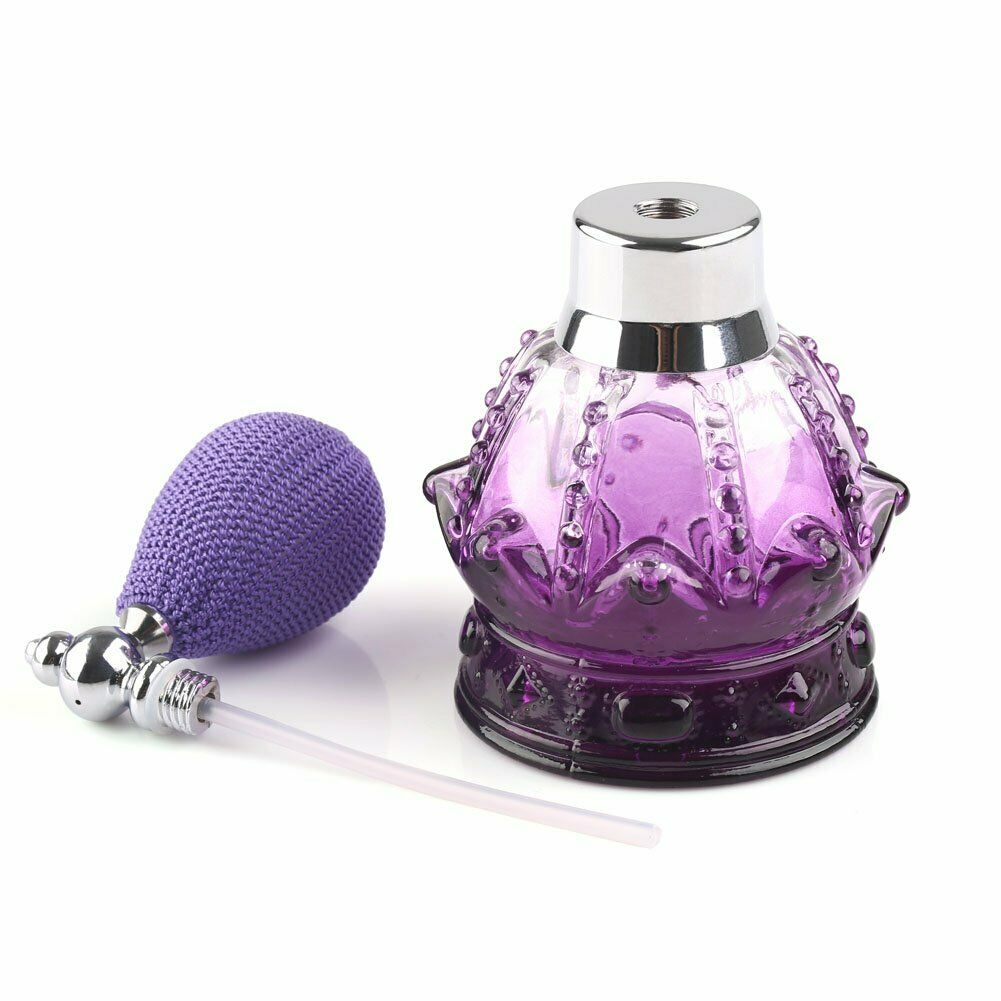 Purple Puff Perfume Bottle Refillable Atomizer Spray