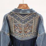 Florence Embroidered Tassel Denim Jacket