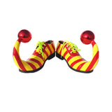 Circus Clown Stripe Shoes For Adults Joker Cosplay
