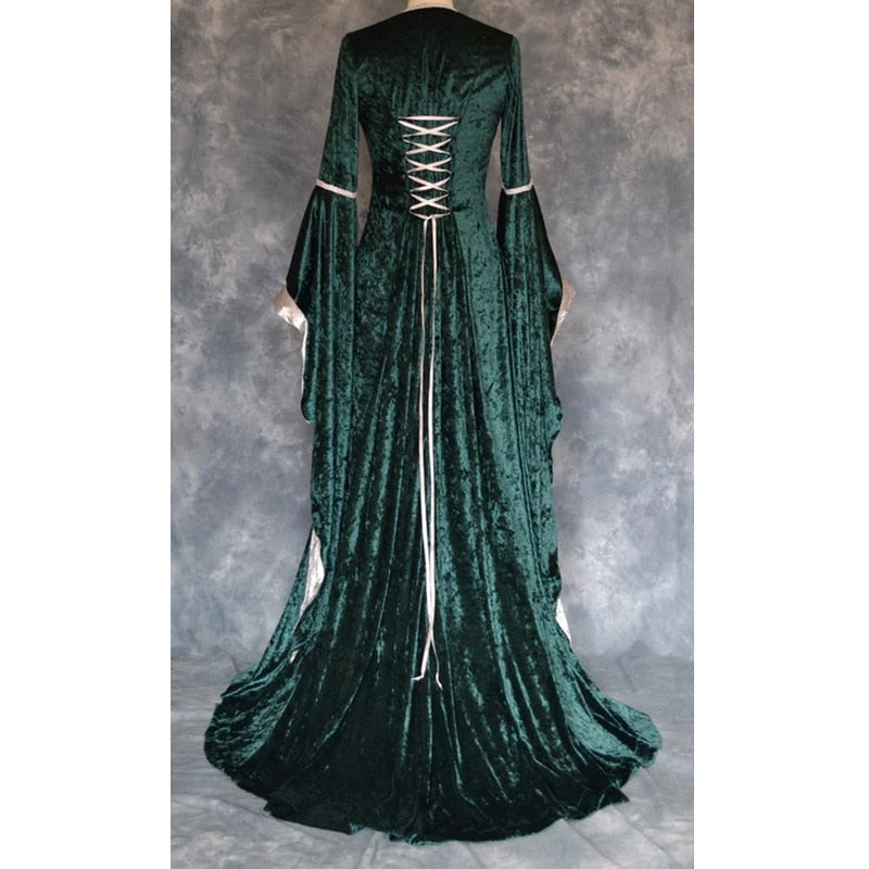 Velvet Irish Renaissance Dress Medieval Victorian Costume Dress