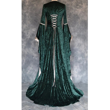 Velvet Irish Renaissance Dress Medieval Victorian Costume Dress