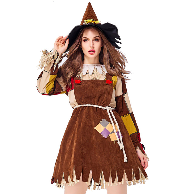 The Wizard of Oz Scarecrow Adult Women Cosplay Costume