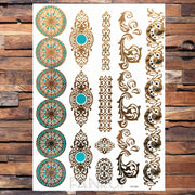 Gold Temporary Tattoos