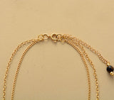 Blue Lapis Lazuli Two Strand Pendant Necklace