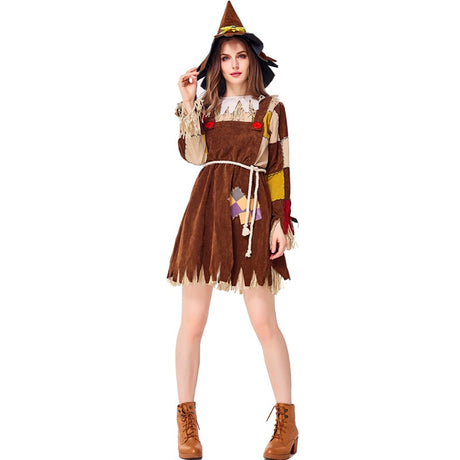 The Wizard of Oz Scarecrow Adult Women Cosplay Costume