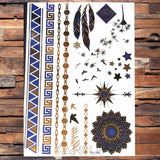 Gold Temporary Tattoos