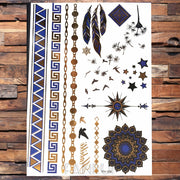 Gold Temporary Tattoos