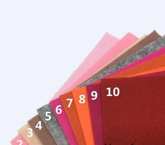 40 Felt Sheets Various Sizes Crafting Sewing Material For DIY Dolls Crafts Toys