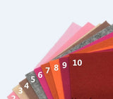 40 Felt Sheets Various Sizes Crafting Sewing Material For DIY Dolls Crafts Toys