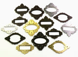 5pcs Antique Medicine Drawer Cabinet Label Frame Card Holders