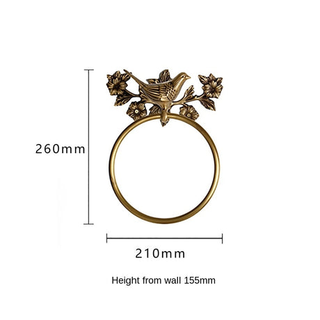 Woodland Birdy Bathroom Accessories Bird Towel Ring, Toilet Roll Holder and Towel Bar