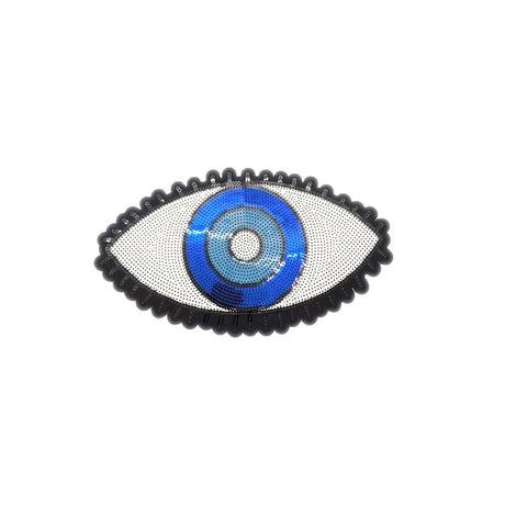 Evil Eye Iron On Sequin Patches