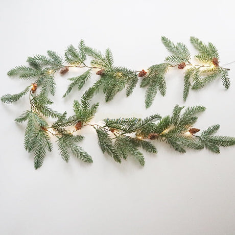 Christmas Pine Cone String Lights Garland LED Fairy Lights