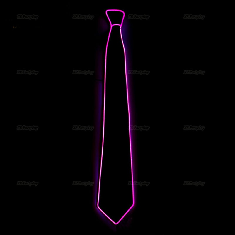 LED Light Up Jazz Hat and Ties Glow Neon Party Costumes