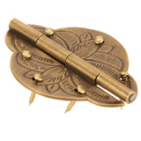2Pcs Brass Hinges Cabinet Cupboard Door Treasure Box Decorative Hinges