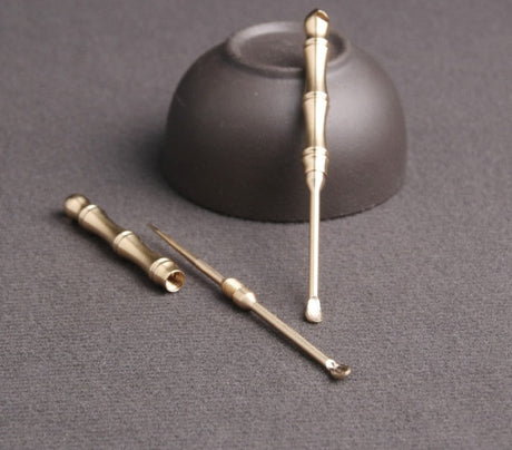 Pure Brass Toothpick Earpick Earwax Spoon