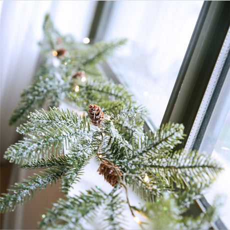 Christmas Pine Cone String Lights Garland LED Fairy Lights