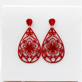 Brincos Flamencos Acetic Acid Plate Colourful Teardrop Earrings