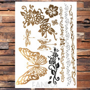 Gold Temporary Tattoos