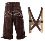 Bavarian Lederhosen German Oktoberfest Mens Cosplay Costume