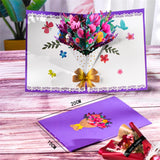 Pop-Up Flower Card 3D Greeting Card