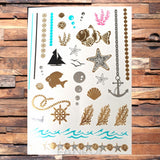 Gold Temporary Tattoos