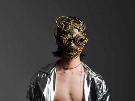 Steampunk Robot Mechanical Party and Costume Mask
