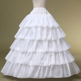 5-layer Lolita Petticoat Skirt Drawstring Adjustable Height and Waist