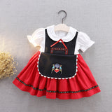 Baby Bavarian Dirndl Dress Children Oktoberfest Costumes German Baby Girl Heidi Costume