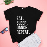Eat Sleep Dance Repeat Cotton T-shirt