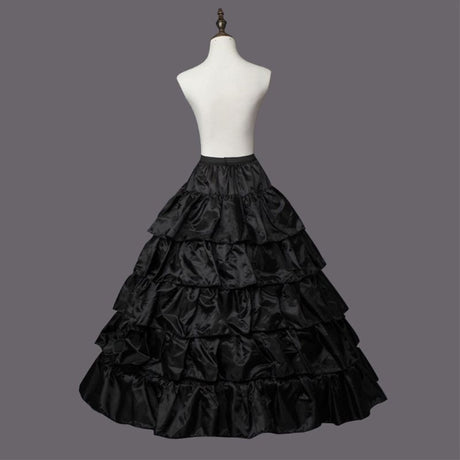 5-layer Lolita Petticoat Skirt Drawstring Adjustable Height and Waist