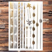 Gold Temporary Tattoos
