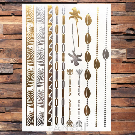 Gold Temporary Tattoos