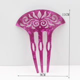 Brincos Flamencos Acetic Acid Plate Colourful Hair Combs