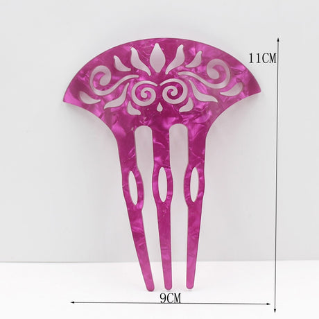 Brincos Flamencos Acetic Acid Plate Colourful Hair Combs