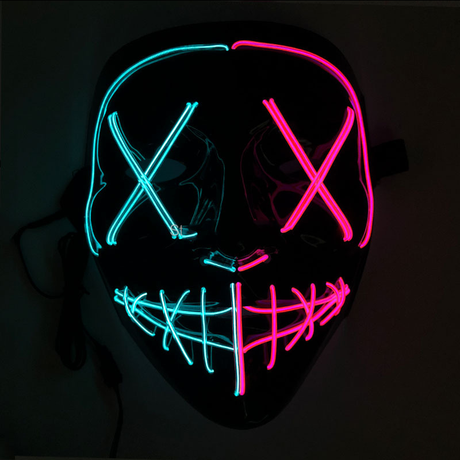 Glowing Cosplay LED Joker Masks