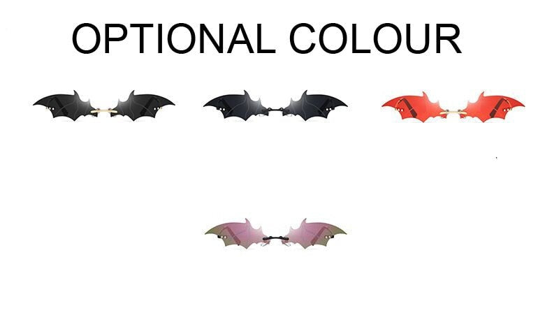 Rimless Batwing Sunglasses