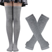 Sanderson Sisters Striped Cotton Socks and Fingerless Gloves Sets